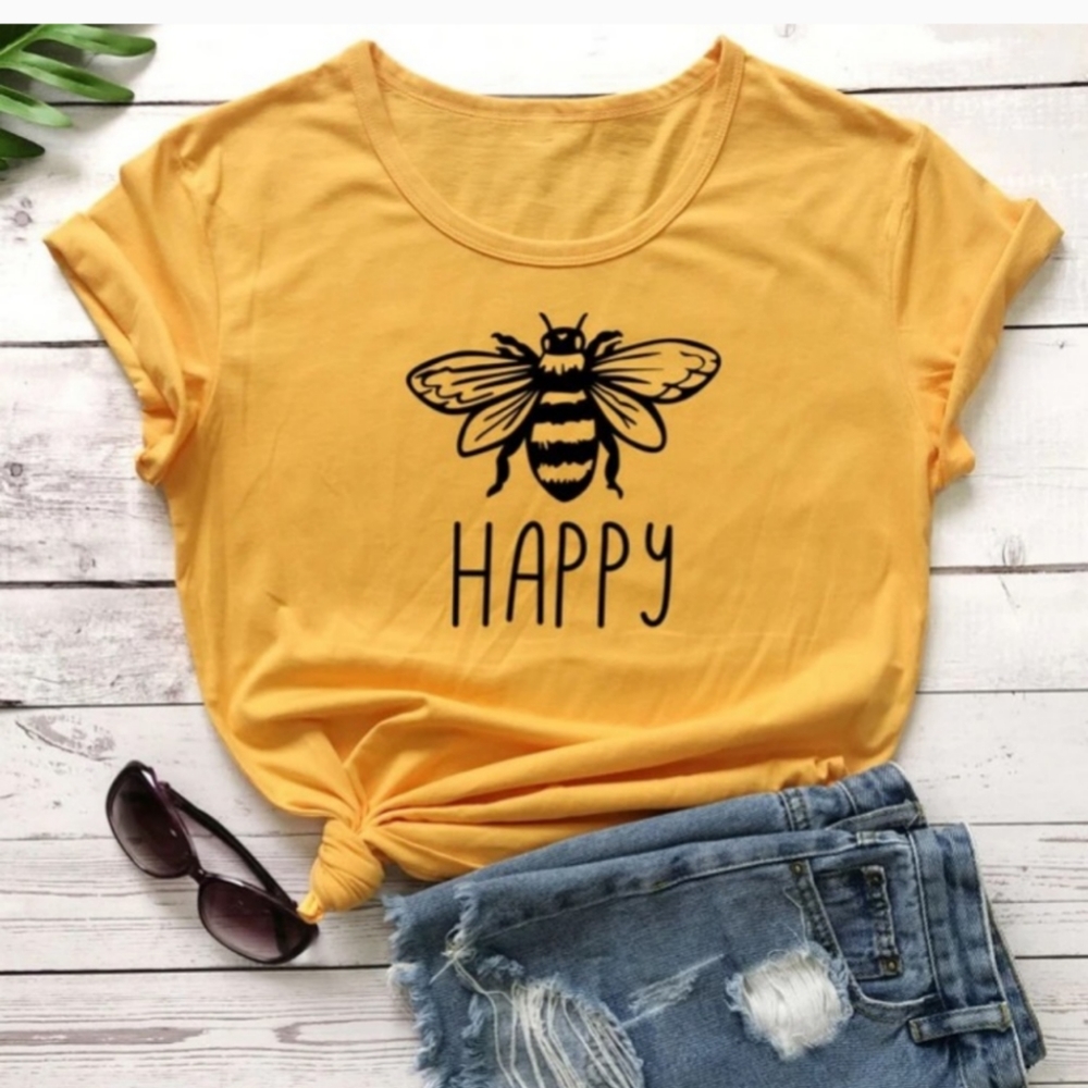 Women's t-shirt "Bee Kind". Very soft - Picture 3 of 4